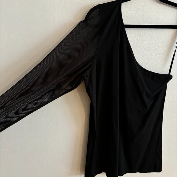 Torrid Black One-Shoulder Top 2X - Picture 7 of 8